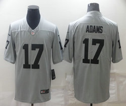 Nike Las Vegas Raiders #17 Davante Adams Grey Inverted Legend Authentic Stitched NFL Jersey