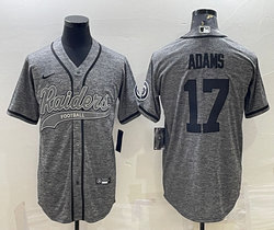 Nike Las Vegas Raiders #17 Davante Adams Hemp grey Joint Authentic Stitched baseball jersey
