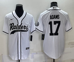 Nike Las Vegas Raiders #17 Davante Adams White Joint adults Authentic Stitched baseball jersey