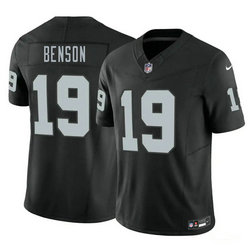 Nike Las Vegas Raiders #19 Malik Benson Black 2026 Authentic Stitched NFL Jersey