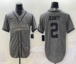 Nike Las Vegas Raiders #2 Ashton jeanty Hemp grey Joint MLB Jersey