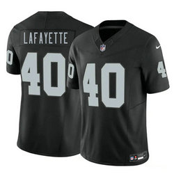 Nike Las Vegas Raiders #40 Devin Lafayette Black 2026 Draft Authentic Stitched NFL Jersey