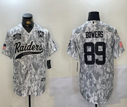 Nike Las Vegas Raiders #89 Brock Bowers 2024 Salute to Service Joint baseball Jersey