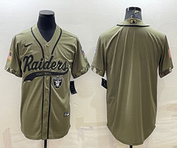 Nike Las Vegas Raiders Blank 2022 Salute To Service Joint baseball jersey