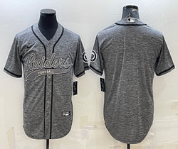 Nike Las Vegas Raiders Blank Hemp grey Joint Authentic Stitched baseball jersey