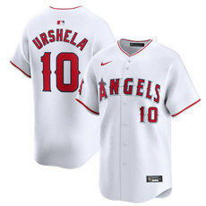 Nike Los Angeles Angels #10 Gio Urshela White 2024 Authentic Stitched MLB Jersey