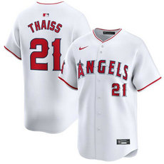 Nike Los Angeles Angels #21 Matt Thaisse White 2024 Authentic Stitched MLB Jersey
