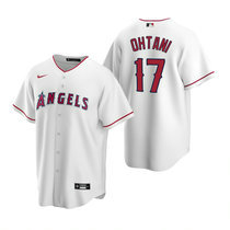 Nike Los Angeles Angels of Anaheim #17 Shohei Ohtani White Game Authentic stitched MLB jersey