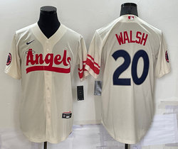 Nike Los Angeles Angels of Anaheim #20 Jared Walsh Cream City Game Authentic stitched MLB jersey.jpg