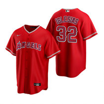 Nike Los Angeles Angels of Anaheim #32 Jose Iglesias Red Game Authentic stitched MLB jersey