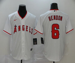 Nike Los Angeles Angels of Anaheim #6 Anthony Rendon White Game Authentic stitched MLB jersey