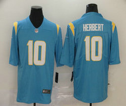Nike Los Angeles Chargers #10 Justin Herbert Powder Blue Vapor Untouchable Authentic Stitched NFL Jersey