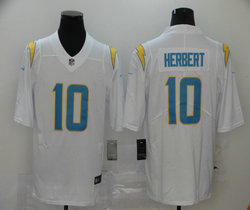Nike Los Angeles Chargers #10 Justin Herbert White Vapor Untouchable Authentic Stitched NFL Jersey