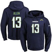 Nike Los Angeles Chargers #13 Keenan Allen Stitched Navy Blue Name and Number Pullover NFL Hoodie