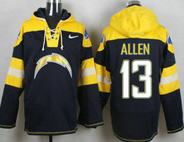 Nike Los Angeles Chargers #13 Keenan Allen authentic stitched NFL Hoodies