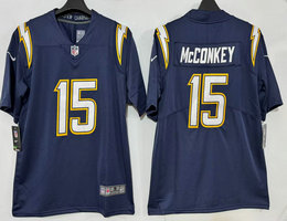 Nike Los Angeles Chargers #15 Ladd McConkey Navy Stitched NFL Jersey