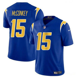 Nike Los Angeles Chargers #15 Ladd McConkey Royal 2024 Draft Vapor Untouchable Football Jersey