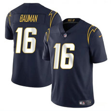 Nike Los Angeles Chargers #16 Casey Bauman Navy Vapor Untouchable Football Stitched Jersey