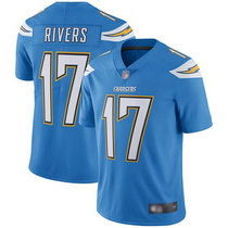 Nike Los Angeles Chargers #17 Philip Rivers Electric Blue Vapor Untouchable Authentic stitched NFL jersey
