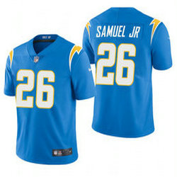 Nike Los Angeles Chargers #26 Asante Samuel Jr. Blue 2021 NFL Draft Vapor Untouchable Authentic Stitched NFL Jersey
