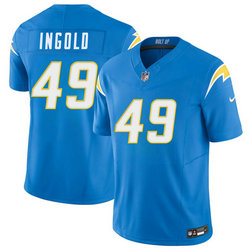 Nike Los Angeles Chargers #49 Alec Ingold Blue 2026 Authentic Stitched NFL Jersey