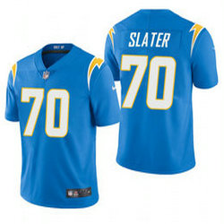 Nike Los Angeles Chargers #70 Rashawn Slater Blue 2021 NFL Draft Vapor Untouchable Authentic Stitched NFL Jersey