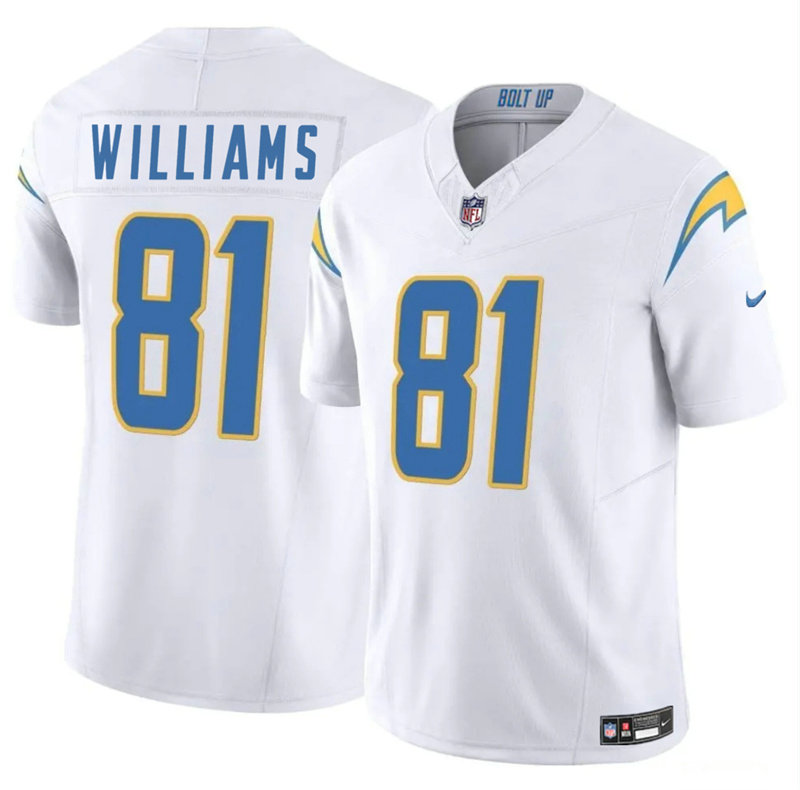 Nike Los Angeles Chargers #81 Mike Williams White Vapor Untouchable Authentic Stitched NFL Jersey