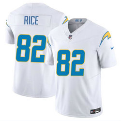 Nike Los Angeles Chargers #82 Brenden Rice White 2024 Draft F.U.S.E Football Jersey