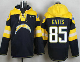 Nike Los Angeles Chargers #85 Antonio Gates authentic stitched NFL Hoodies