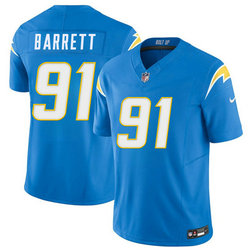 Nike Los Angeles Chargers #91 Nick Barrett Blue Authentic Stitched NFL Jersey