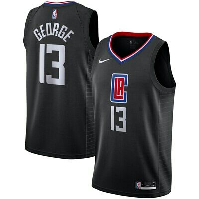 Nike Los Angeles Clippers #13 Paul George Black Game Authentic Stitched NBA jersey