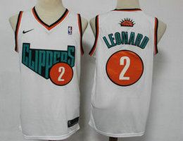 Nike Los Angeles Clippers #2 Kawhi Leonard White Home to return to Authentic Stitched NBA jersey