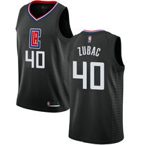 Nike Los Angeles Clippers #40 Ivica Zubac Black Game Authentic Stitched NBA jersey