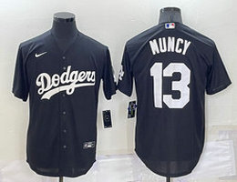 Nike Los Angeles Dodgers #13 Max Muncy Black Inverted Legend Authentic Stitched MLB Jersey