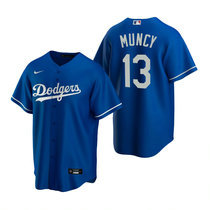 Nike Los Angeles Dodgers #13 Max Muncy Blue Game Authentic Stitched MLB Jersey
