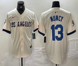 Nike Los Angeles Dodgers #13 Max Muncy Game Authentic Stitched MLB Jersey