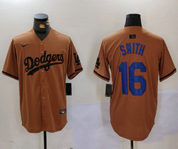 Nike Los Angeles Dodgers #16 Will Smith Army green Joint Authentic Stitched baseball jersey