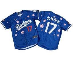 Nike Los Angeles Dodgers #17 大谷翔平 Blue Tokyo Series Limited MLB Jersey