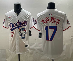 Nike Los Angeles Dodgers #17 大谷翔平 White HK Jersey