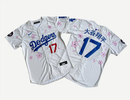 Nike Los Angeles Dodgers #17 大谷翔平 White Tokyo Series Limited MLB Jersey