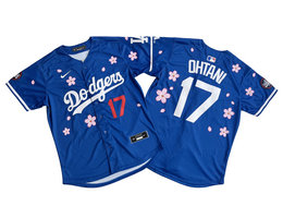 Nike Los Angeles Dodgers #17 Shohei Ohtani Blue Tokyo Series Limited MLB Jersey