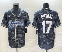 Nike Los Angeles Dodgers #17 Shohei Ohtani Camo Joint Stitched MLB Jersey