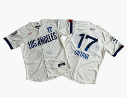 Nike Los Angeles Dodgers #17 Shohei Ohtani Cream City Limited MLB Jersey