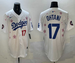 Nike Los Angeles Dodgers #17 Shohei Ohtani White 2025 Tokyo Series Stitched MLB Jersey
