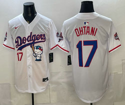 Nike Los Angeles Dodgers #17 Shohei Ohtani White HK Jersey