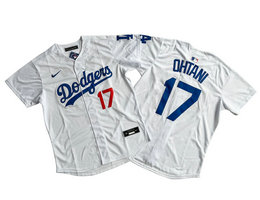 Nike Los Angeles Dodgers #17 Shohei Ohtani White Limited MLB Jersey