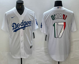 Nike Los Angeles Dodgers #17 Shohei Ohtani White Throwback Typeface Authentic Stitched MLB Jersey