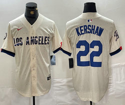 Nike Los Angeles Dodgers #22 Clayton Kershaw 2024 City Authentic Stitched MLB Jersey