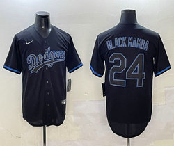 Nike Los Angeles Dodgers #24 Kobe bryant Black classic Authentic Stitched MLB jersey