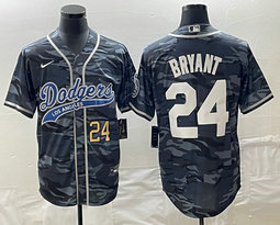 Nike Los Angeles Dodgers #24 Kobe bryant Camo Joint Gold 24 in front Stitched MLB Jersey